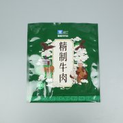 精致牛肉+亮麵塑料複合+三邊封